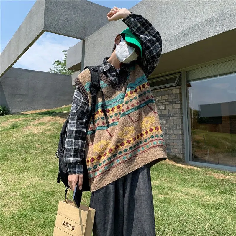 Waistcoat Korean Fashion Knit  - Men'S Fashion Reviews recension och pris