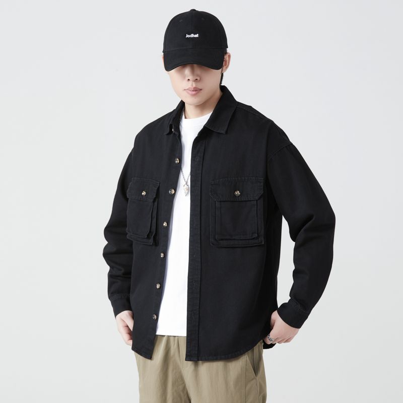 Pure Cotton Tooling Shirts Men - Mens Fashion Denim Jacket recension och pris