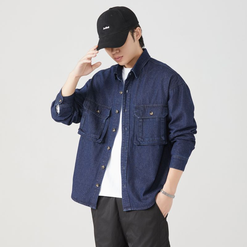 Pure Cotton Tooling Shirts Men - Mens Fashion Denim Jacket recension och pris