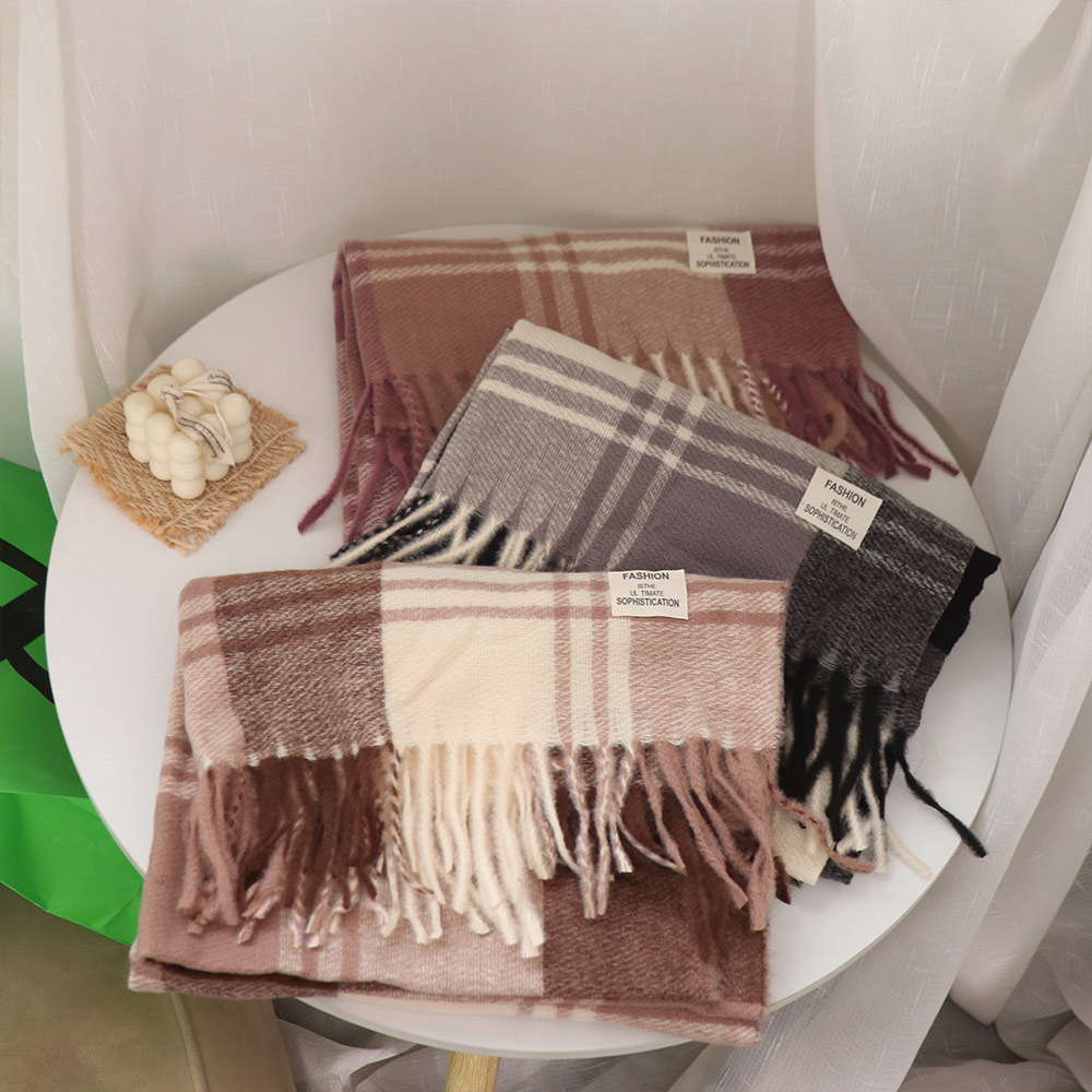 Casual Windproof Plaid Wool Sc - Men Scarf Wool recension och pris