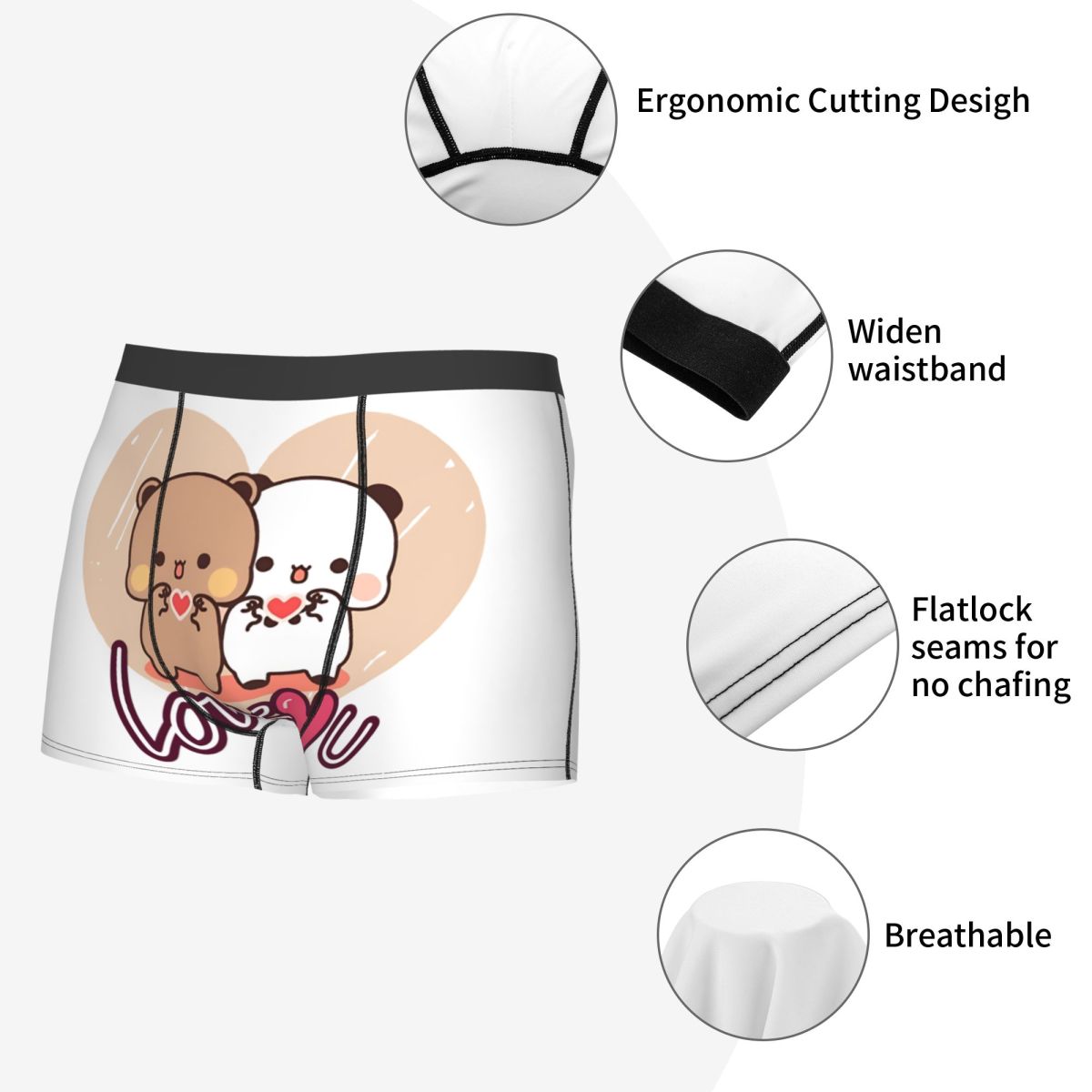 Fashion Panda And Brownie Boxe - Men'S Fashion Underwear recension och pris