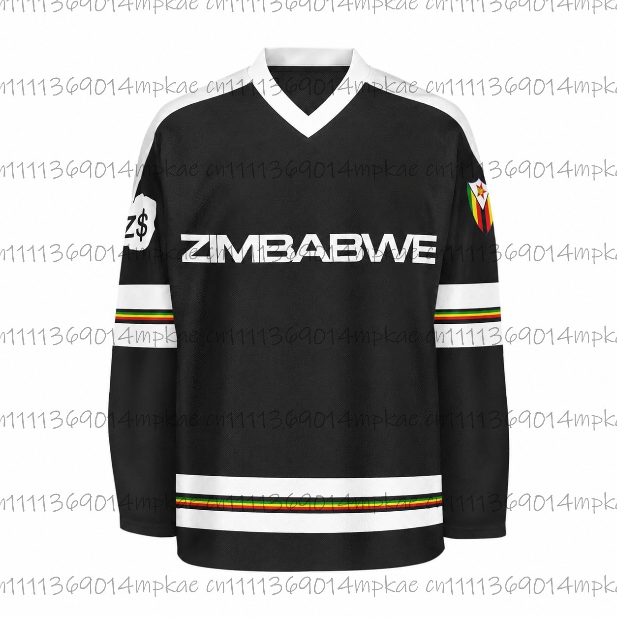 Men's Zimbabwe Printed V-Neck  - Mens Fashion Summer recension och pris