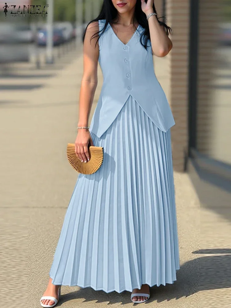 ZANZEA Summer 2PCS Dress Sets  - Men'S Fashion Line recension och pris