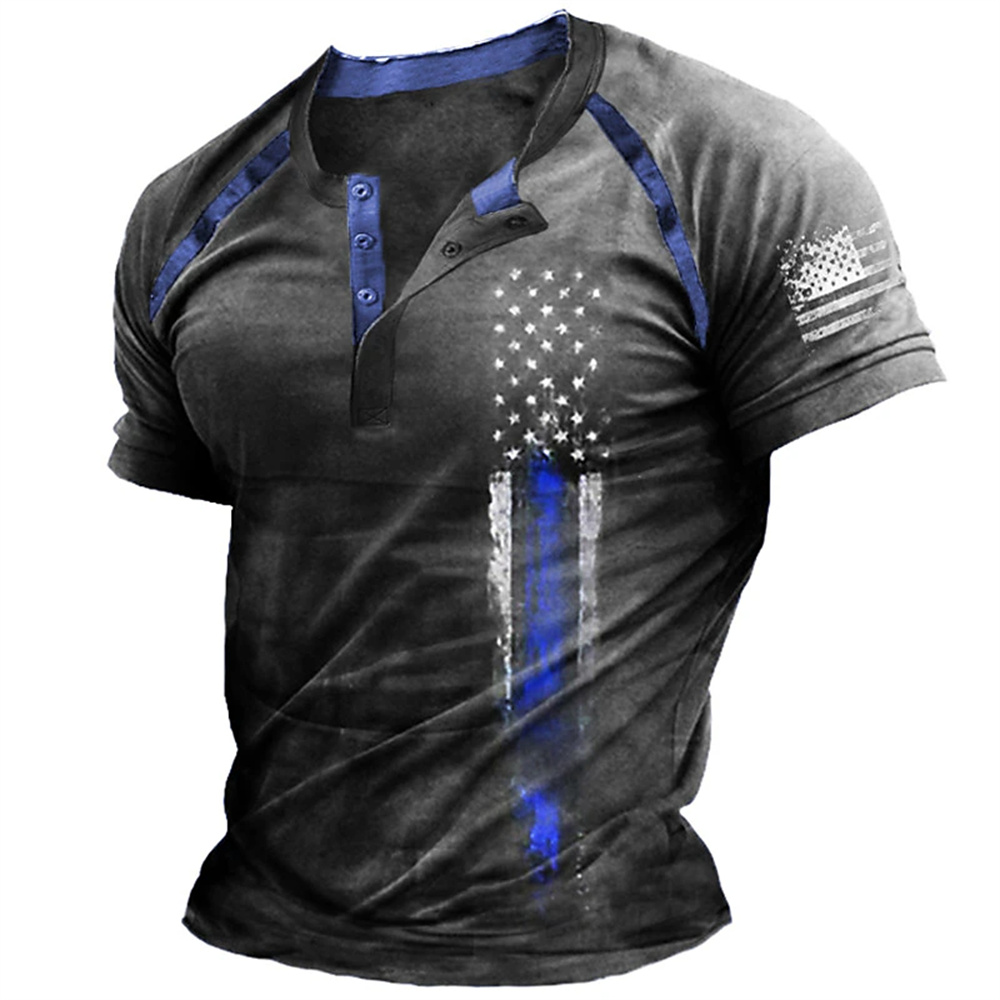 Funny 3D American Flag Print M - Men Fashion Vintage recension och pris