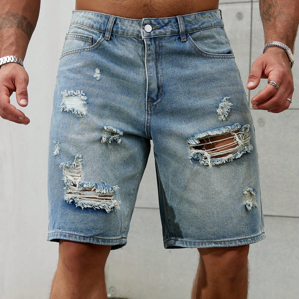 New Fashion Mens Ripped Short  - Mens Fashion Denim recension och pris