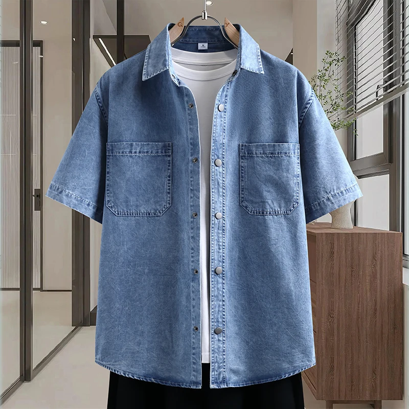 Men's Thin Denim Shirt New Sum - Mens Fashion Denim recension och pris
