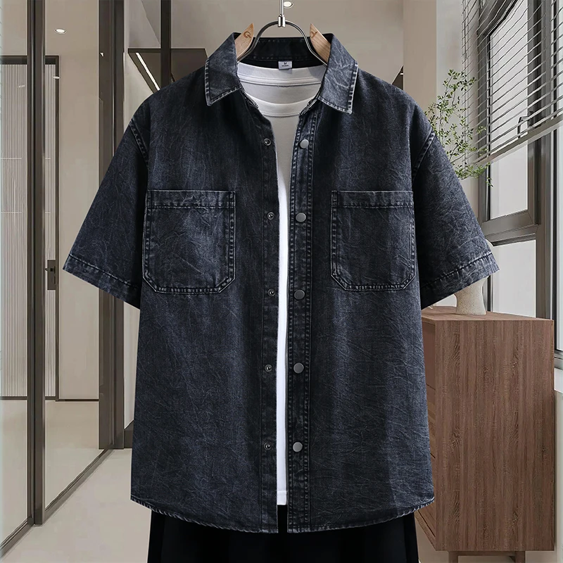 Men's Thin Denim Shirt New Sum - Mens Fashion Denim recension och pris