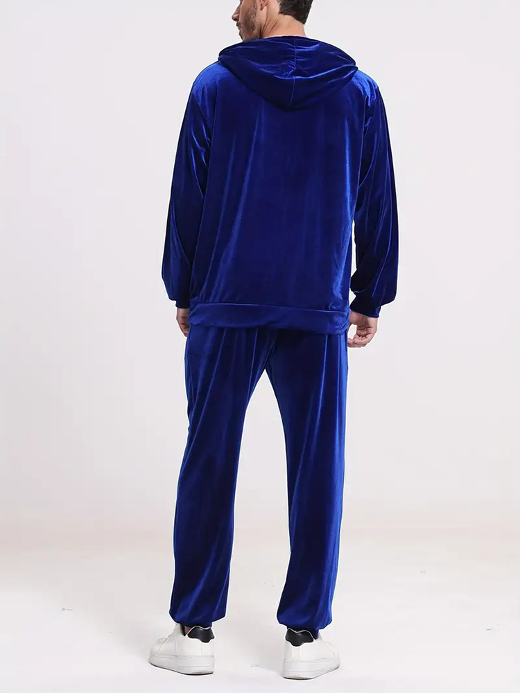 Fashion Solid Color Velvet Two - Men Fashion Vintage recension och pris