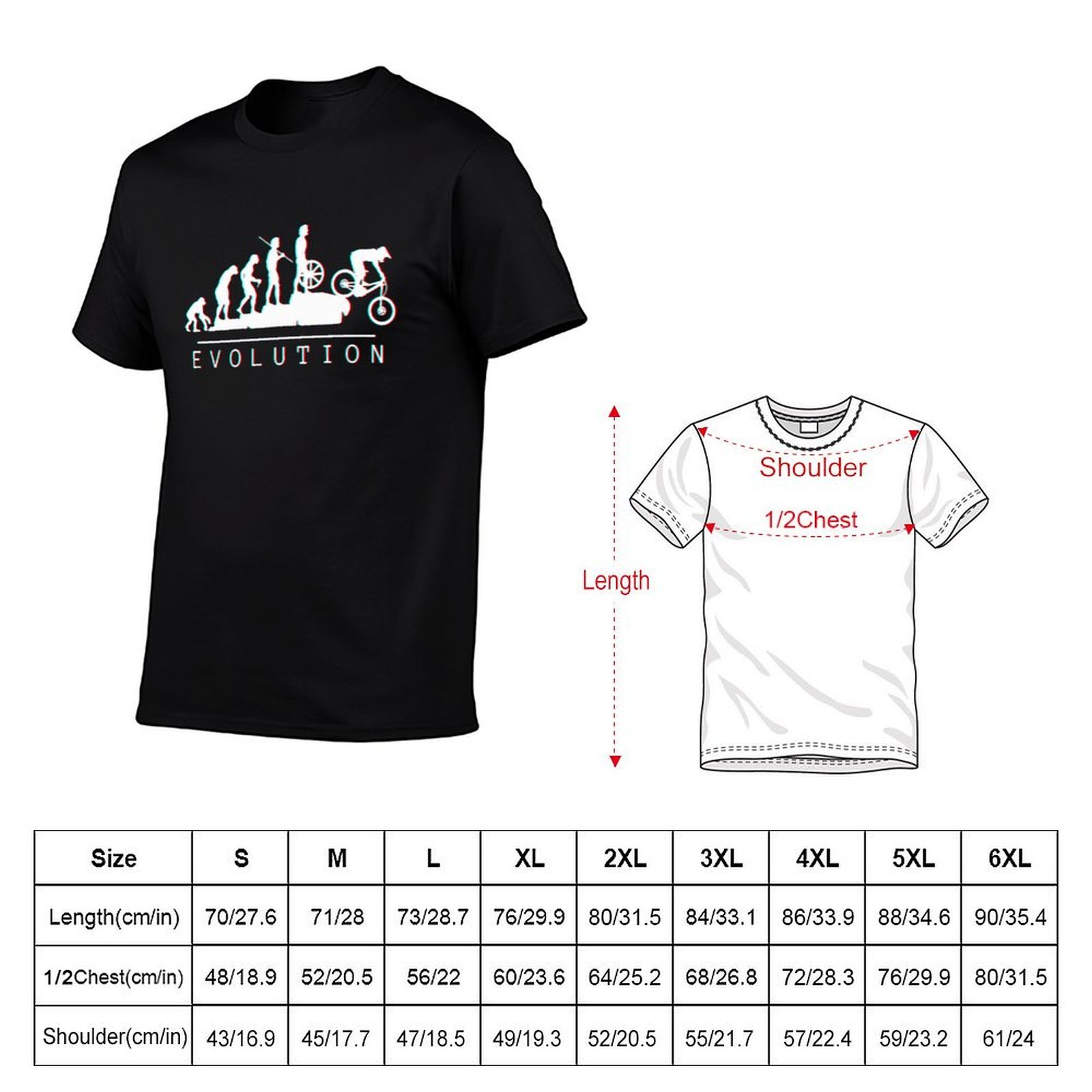 MTB Evolution (White) T-Shirt  - Men'S Fashion Evolution recension och pris