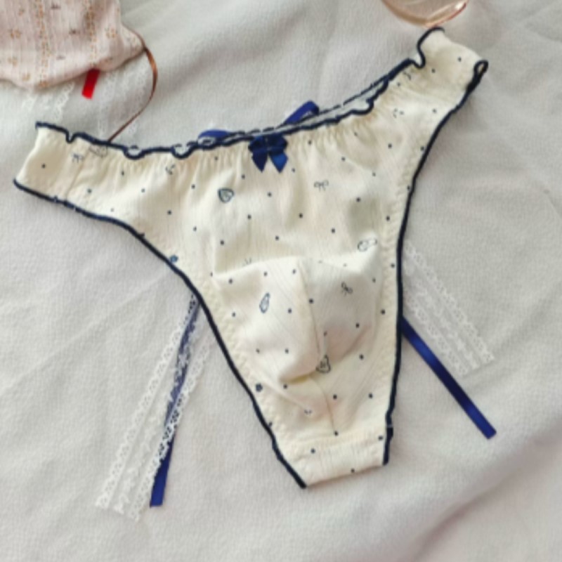 Japanese New Sweet Floral Bow  - Men'S Fashion Underwear recension och pris