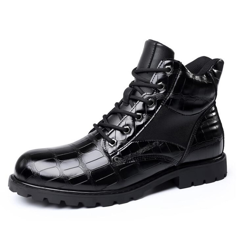 Luxury Brand Men Boots Grid Pa - Chelsea Boots Men recension och pris