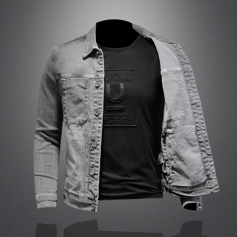 Fashion Denim Jacket Men Cotto - Mens Fashion Denim Jacket recension och pris