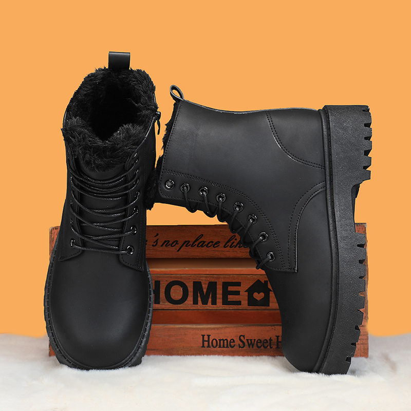 Men's warm plush high-top boot - Men'S Fashion Plus recension och pris