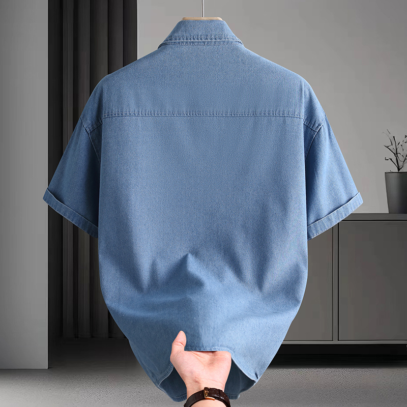 Men's Denim Shirt Summer Fashi - Mens Fashion Denim recension och pris