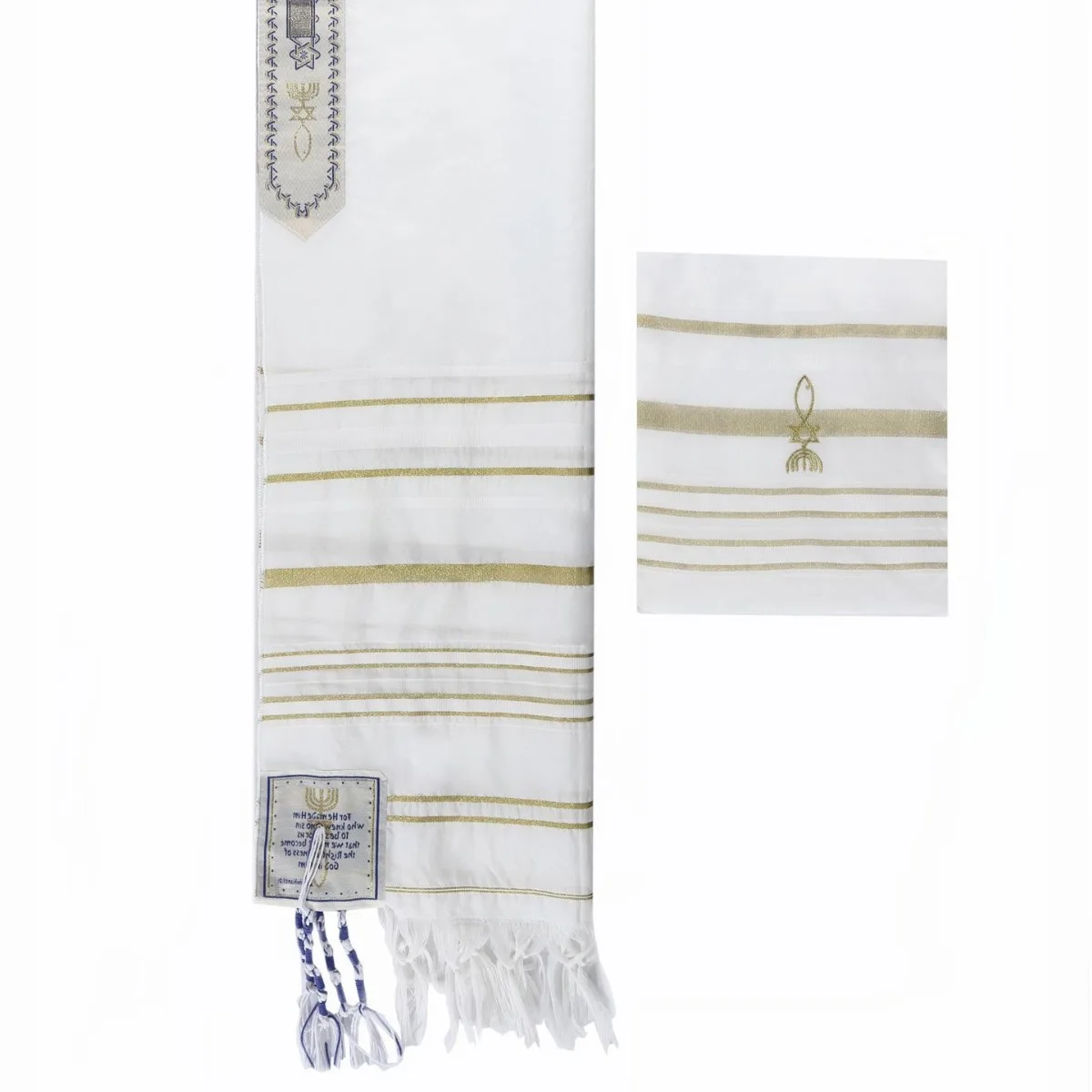 Golden Stripes Prayer Shawl wi - Men'S Fashion Bag recension och pris