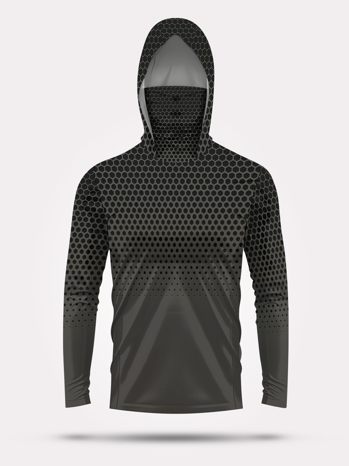 Grey Gradient Honeycomb Men Fi - Mens Fashion Summer recension och pris