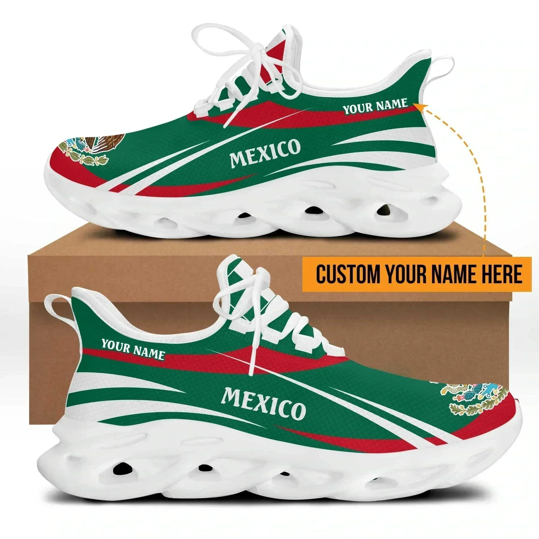 Mexico Flag Men's Sneakers - N - Mens Fashion Mexico recension och pris