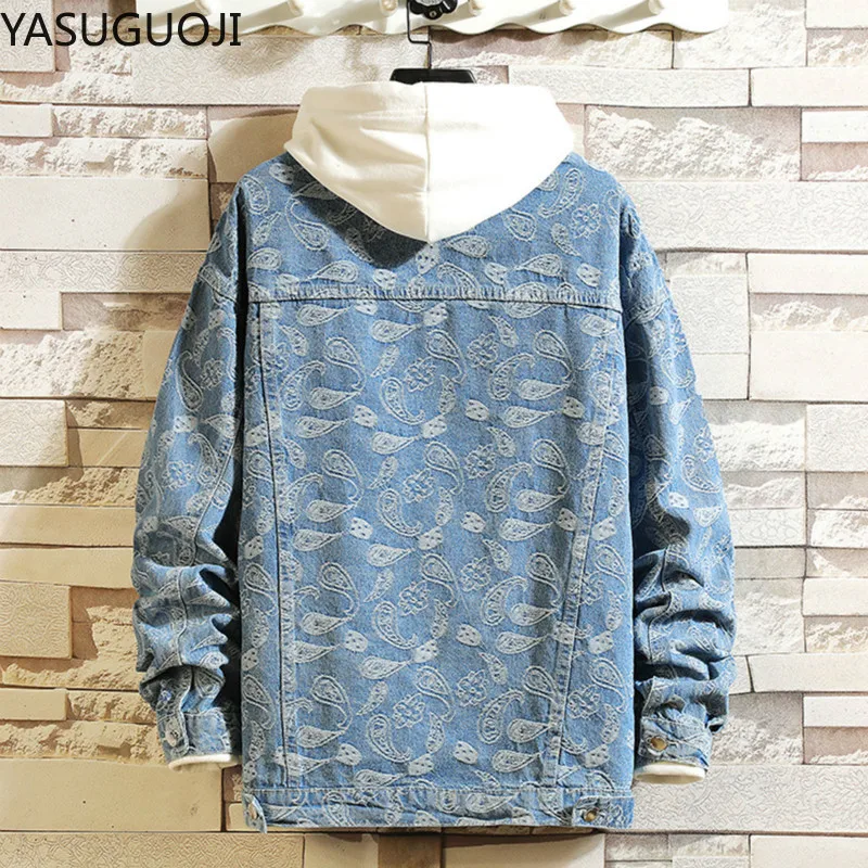 New 2025 Spring Japanese Vinta - Mens Fashion Denim Jacket recension och pris