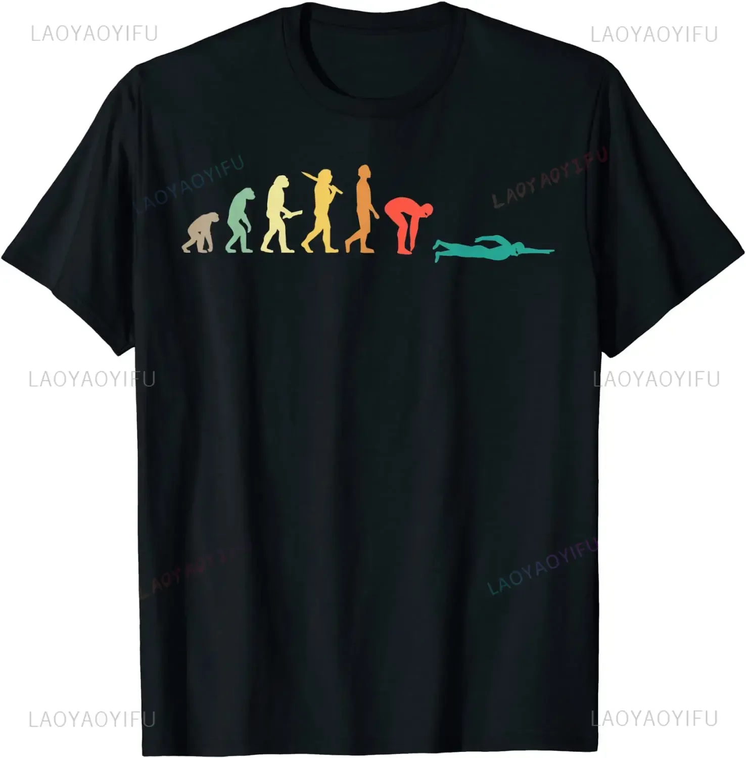 Retro Graphic Swimming Evoluti - Men'S Fashion Evolution recension och pris