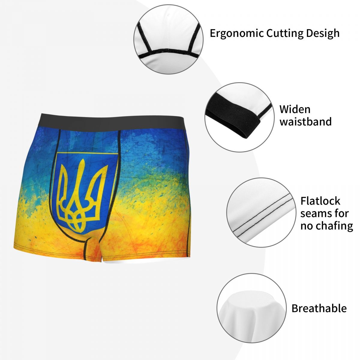 Male Fashion Flag Of Ukraine U - Men'S Fashion Underwear recension och pris