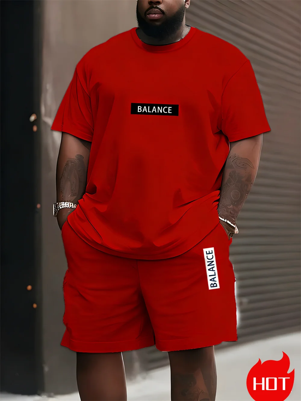 Men's Plus Size T-shirt Set Su - Men'S Fashion Plus recension och pris