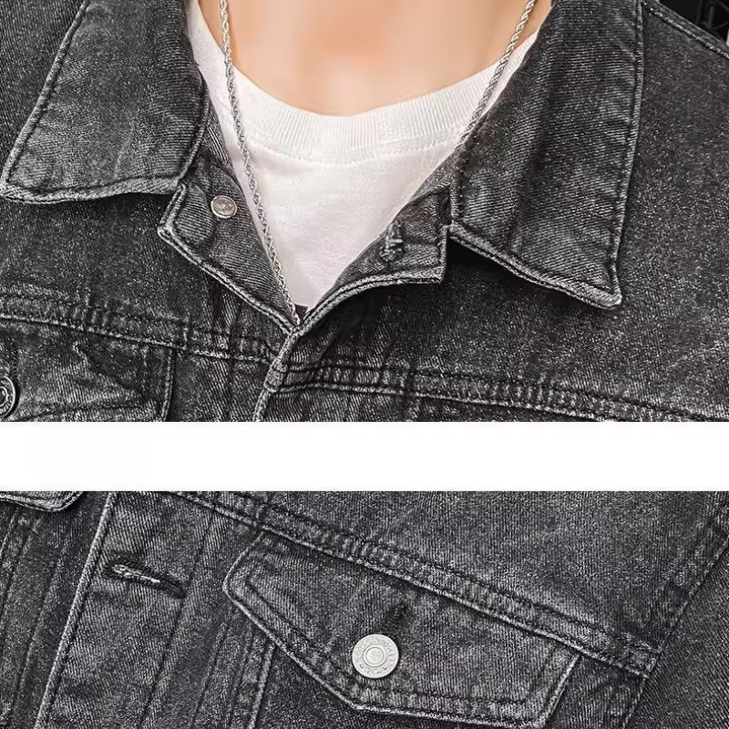 America Vintage Heavy Wolf Emb - Mens Fashion Denim Jacket recension och pris
