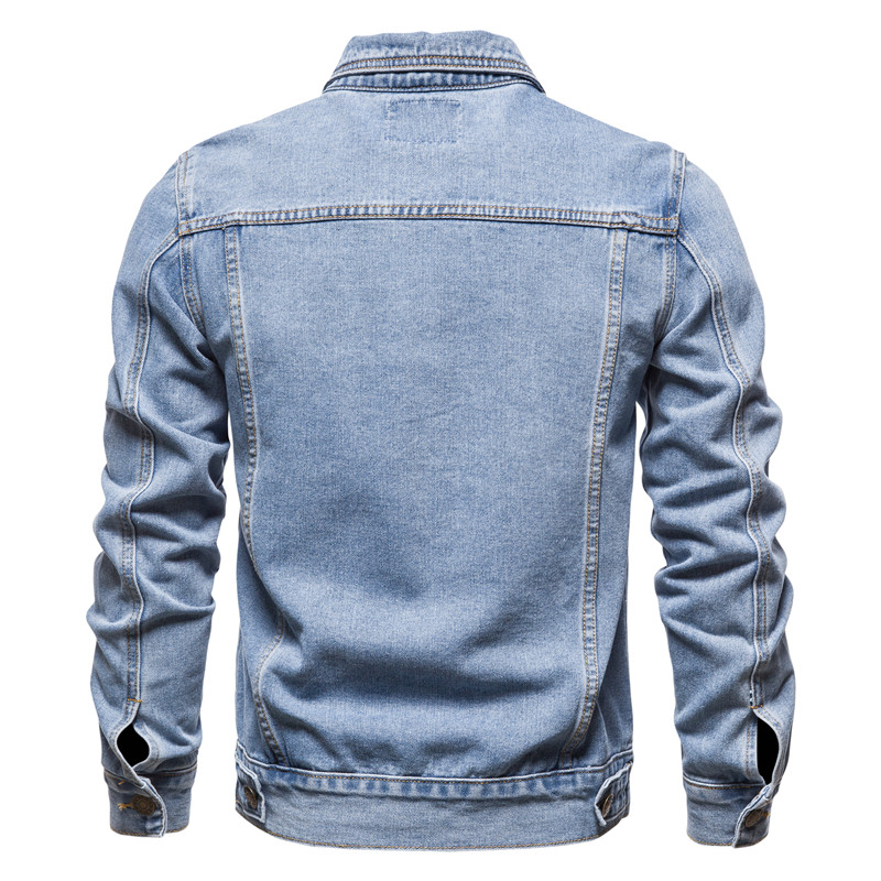 2025 Autumn Men Solid Denim Ja - Mens Fashion Denim Jacket recension och pris