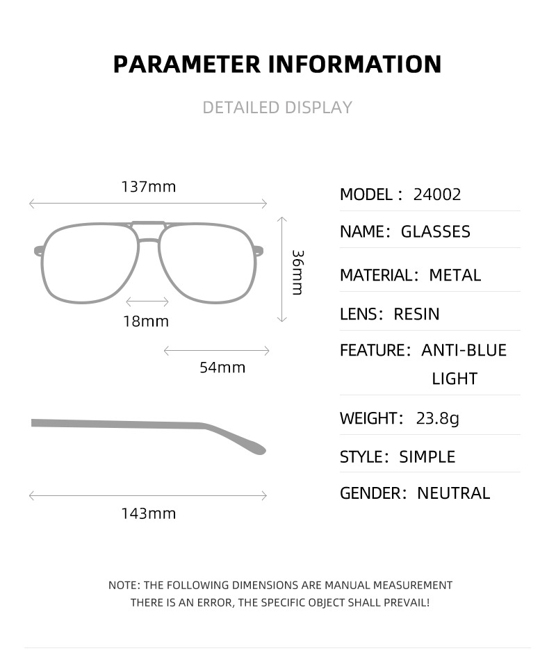 MOMOJA Frameless Square Frame  - Mens Fashion Reading Glasses recension och pris