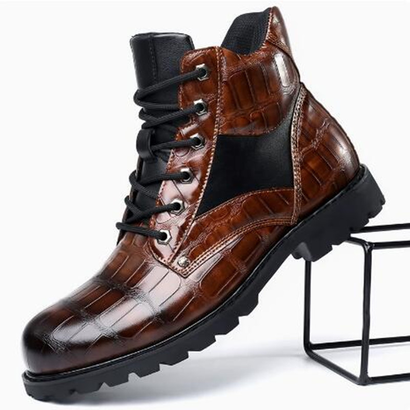 Brand Men Boots Grid Pattern S - Chelsea Boots Men recension och pris
