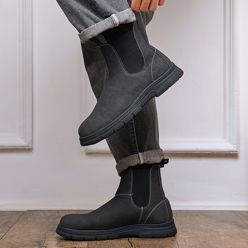Men High Top Boots Thick Sole  - Chelsea Boots Men recension och pris