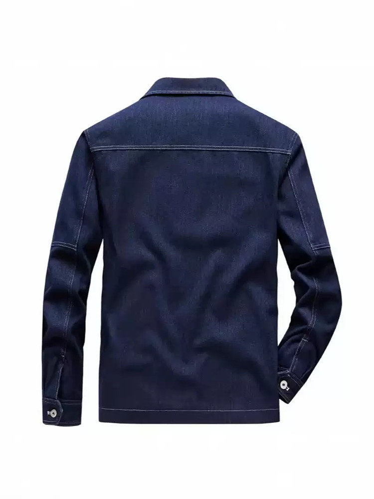 Autumn and Spring Fashion Tren - Mens Fashion Denim Jacket recension och pris