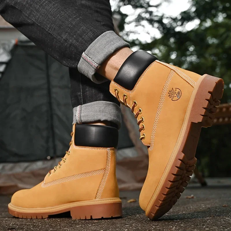 Boots Men High Top Boots High  - Men'S Fashion For 45 Years Old recension och pris