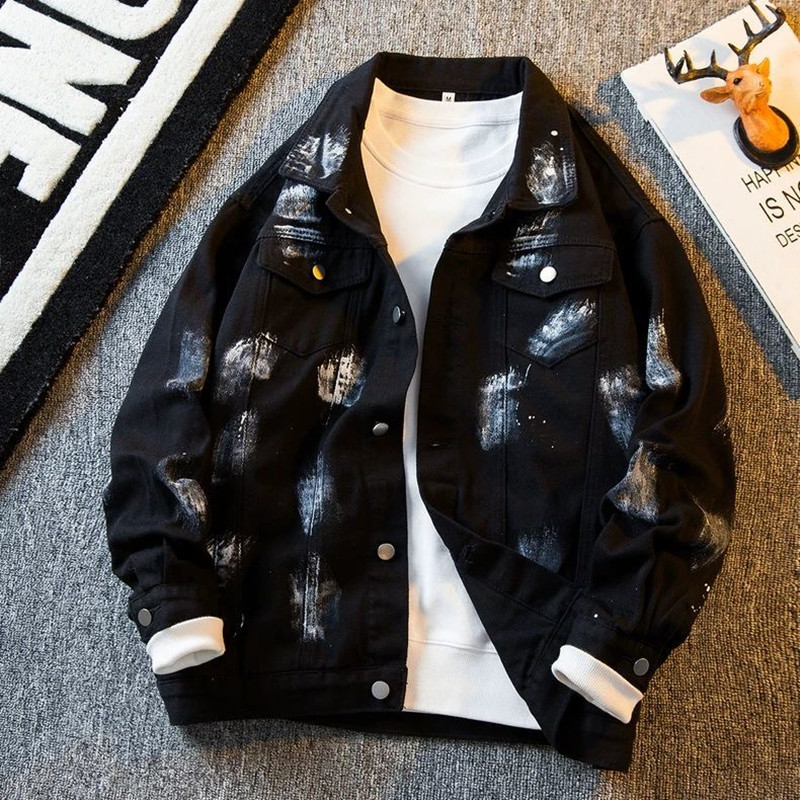 Autumn and Spring Fashion Tren - Mens Fashion Denim Jacket recension och pris