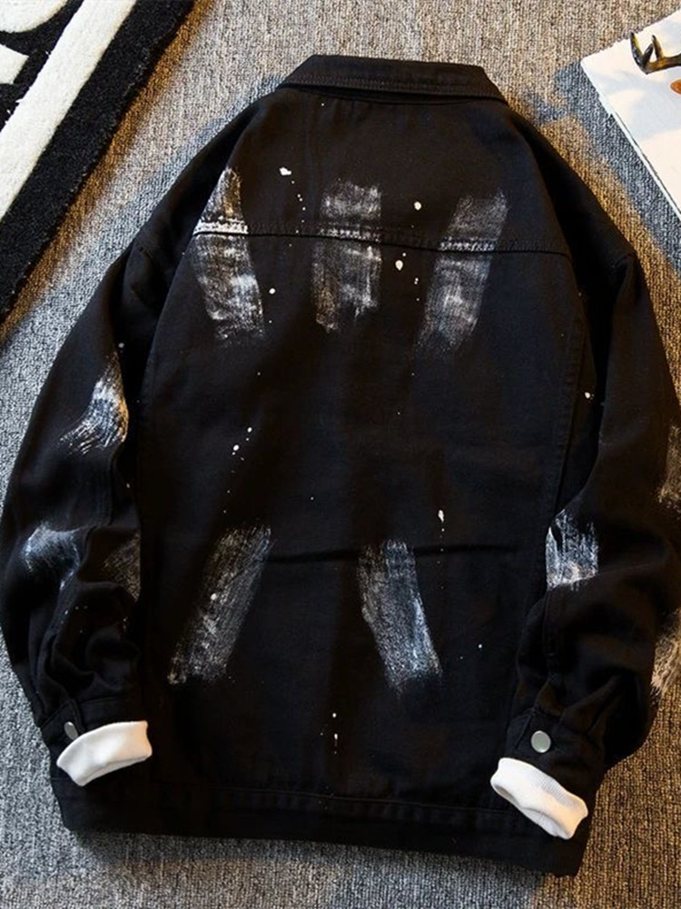 Autumn and Spring Fashion Tren - Mens Fashion Denim Jacket recension och pris