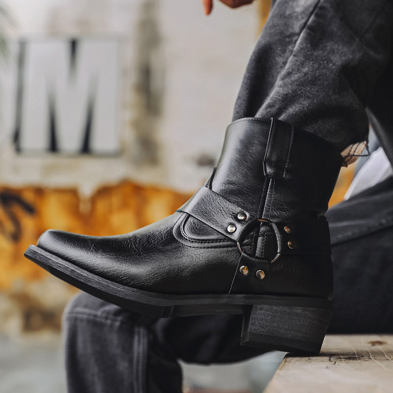 New Men's Leather Side Zipper  - Chelsea Boots Men recension och pris