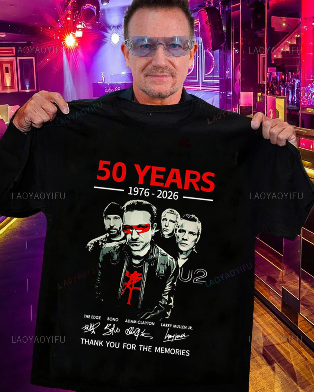 U2 Band 50 Anniversary Graphic - Men'S Fashion Over 50 recension och pris