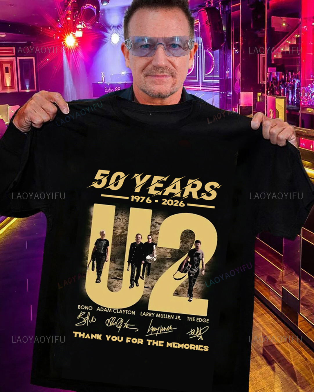 U2 Band 50 Anniversary Graphic - Men'S Fashion Over 50 recension och pris