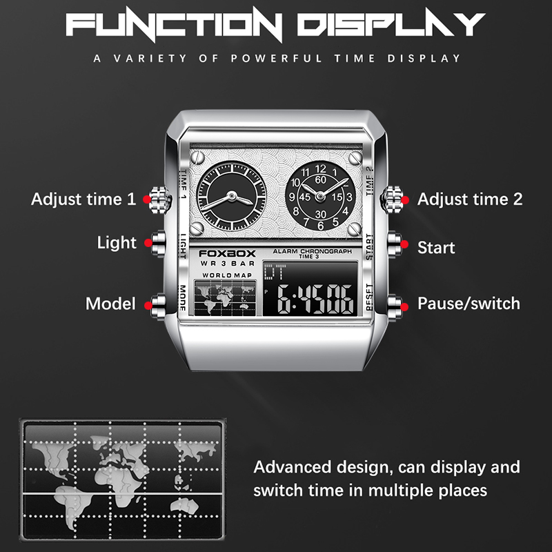 FOXBOX New Watch for Men Luxur - Men'S Fashion Zone recension och pris