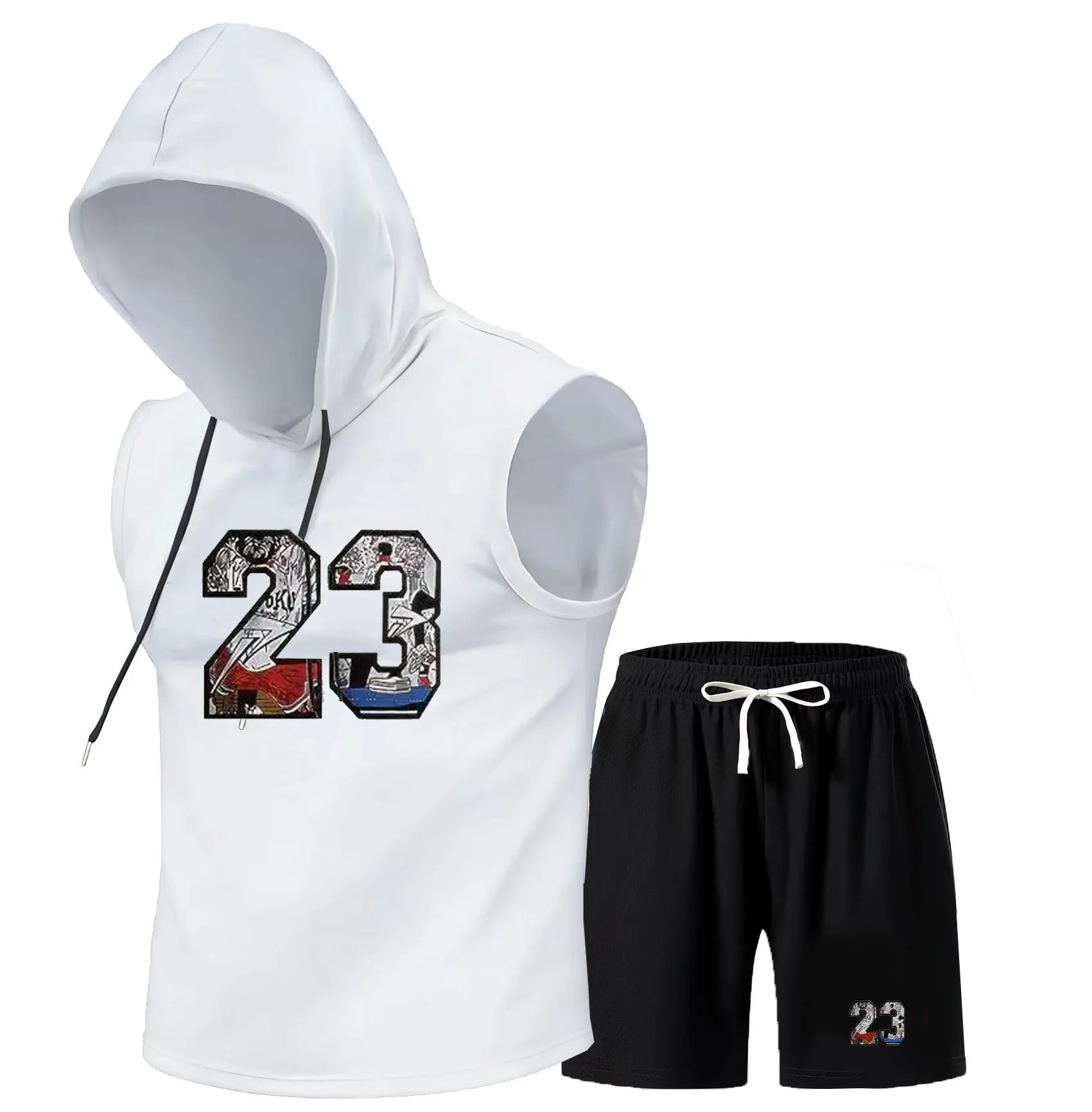 Brand  Summer Men's Two Piece  - Men'S Fashion V Neck T Shirts recension och pris