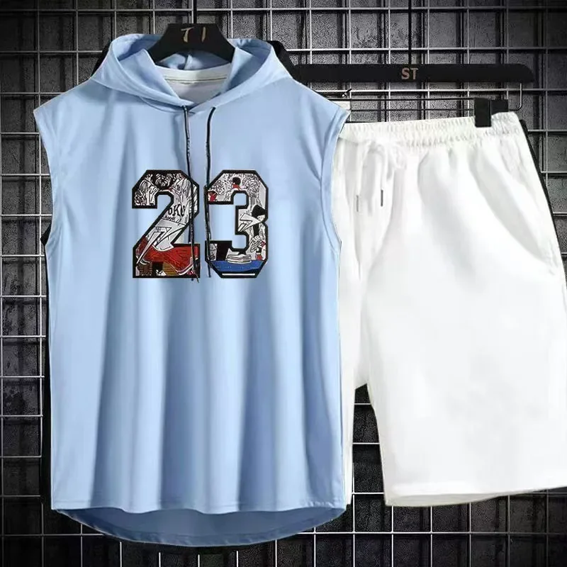 Brand  Summer Men's Two Piece  - Men'S Fashion V Neck T Shirts recension och pris